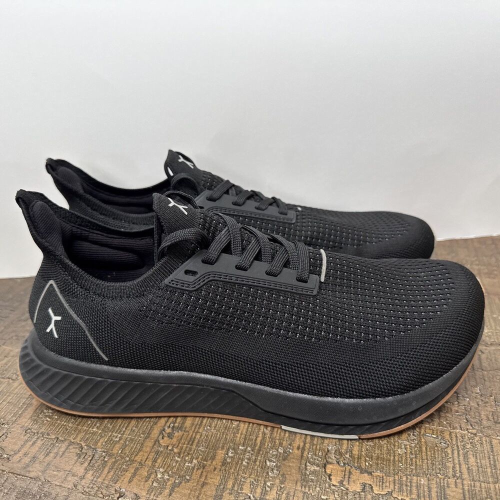 Flux Footwear Adapt Running Black Gum Athletic  Shoes Sneakers M 9 W 10.5